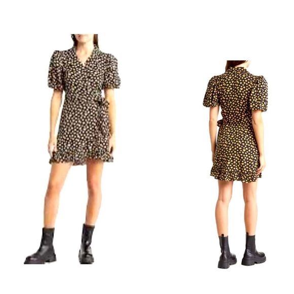NWT We Wore What Daisy Wrap Dress XS - Picture 1 of 10